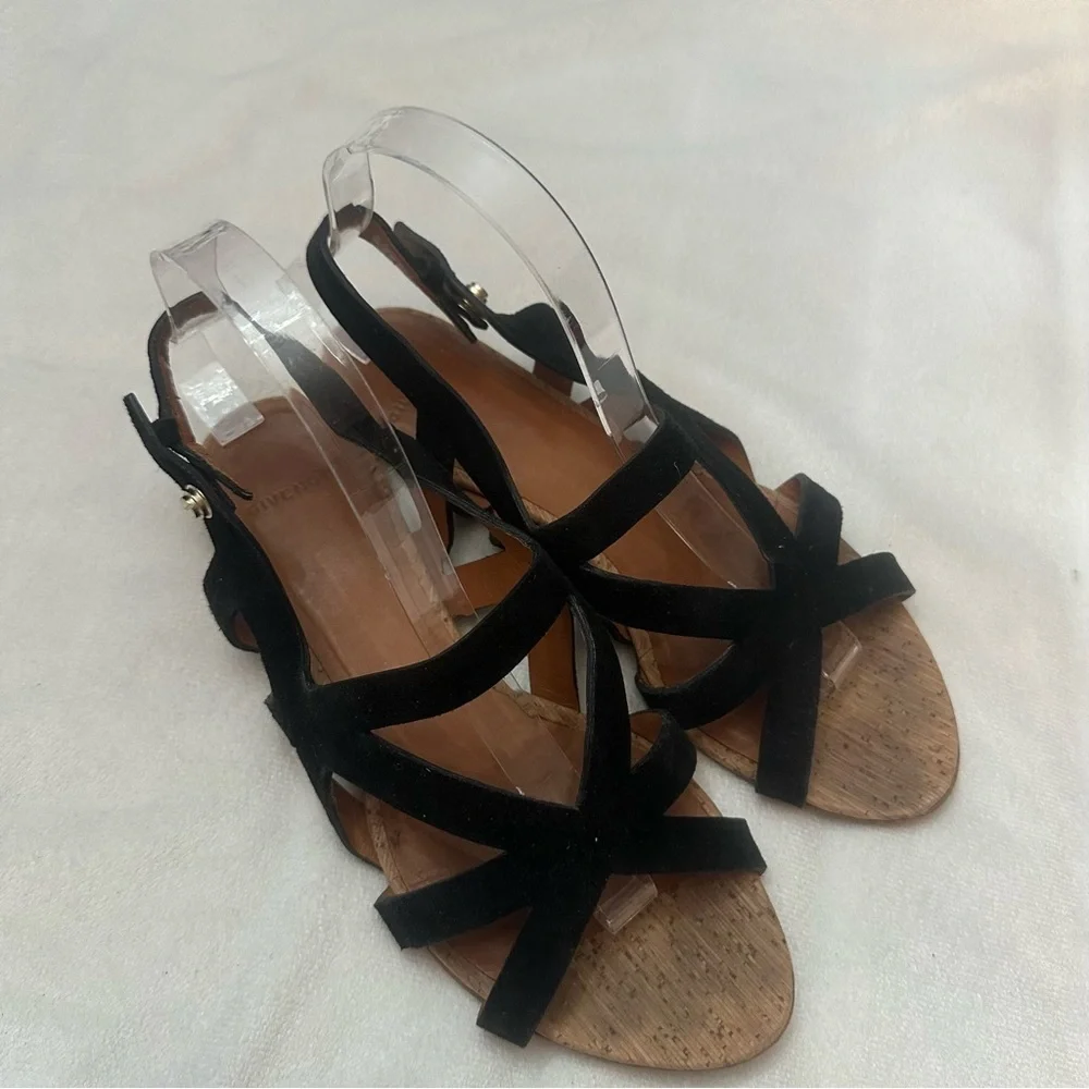 Givenchy Black Strappy Open Toe Sandals